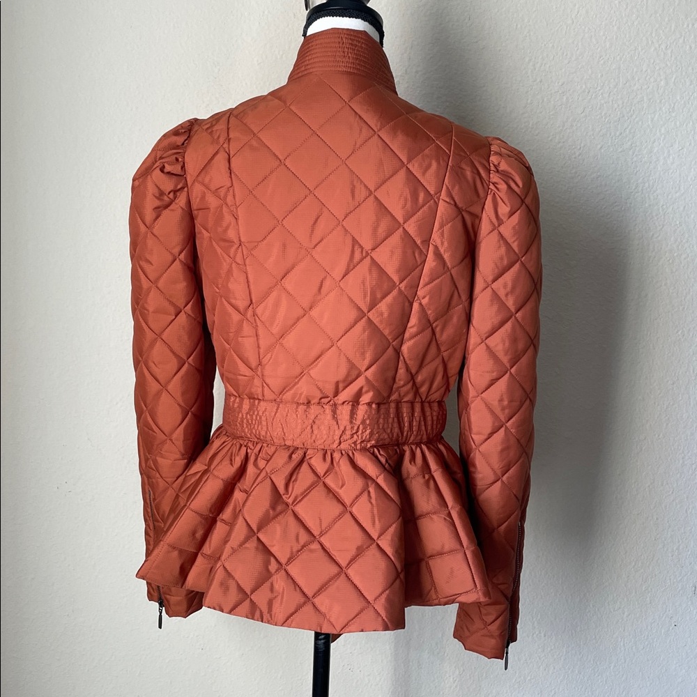 Marie Oliver Puffer Coat . NEWCond. w/ o tags . Rust orange . Small - Picture 4 of 9